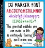 DJ Inkers Marker font is simple and bold for text on all of your creations