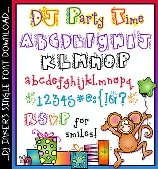 DJ Party Time Font Download