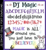 DJ Magic Font is cute, bold and perfect for headlines and creative projects