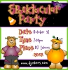 Spooktacular Party invitation clip art for Halloween by DJ Inkers