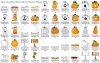 Jack-o'Lantern Grins - Pumpkin Clip Art Download