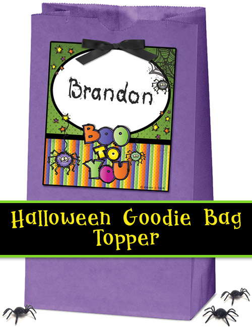 Halloween Goodie Bag Topper