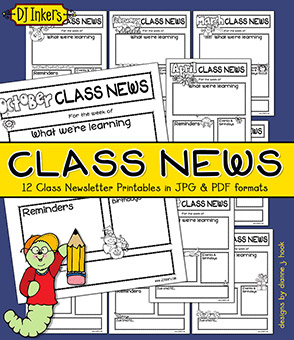 Class Newsletters - Monthly Templates Download