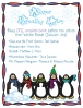 Winter Reading List with penguin clip art border by DJ Inkers