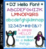 Say hello to a fun basic font by DJ Inkers for text with a smile