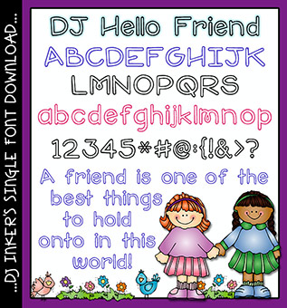 DJ Hello Friend Font Download