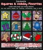 Zen-Doodle Holiday creative quilt patch clip art for Christmas crafting by DJ Inkers