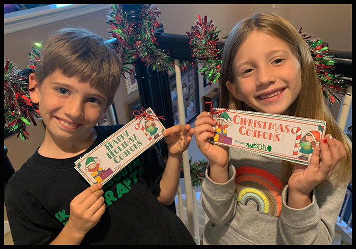 Fun printable holiday coupons for kids to give to parents and Fun printable holiday coupons for kids to give to parents and
