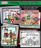 Color your own Christmas cards by DJ Inkers for kids or kidulting this holiday season