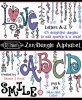 DJ Zen-Dangles Clip Art Alphabet Download