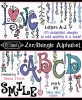 Zen Dangles and a fun clip art alphabet to create a smile by DJ Inkers