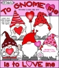 Cute Valentine Gnome clip art you'll love by DJ Inkers
