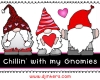Chillin with my Gnomies - Valentine gnome clip art at DJ Inkers