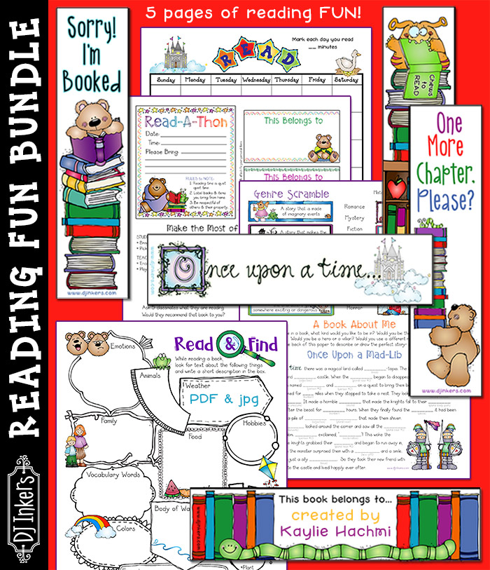 Reading Fun Bundle - Activities and Printables Download