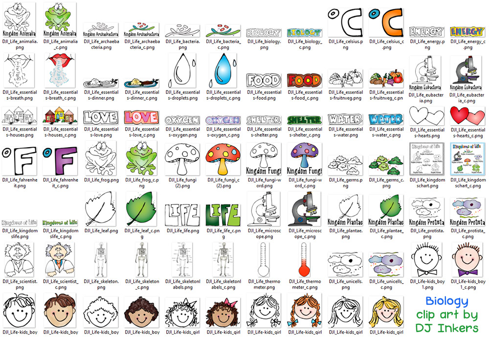 Biology - Life Science Clip Art Download