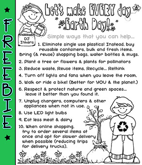 Make Every Day Earth Day Freebie