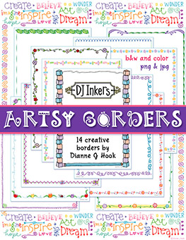 Artsy Borders Clip Art Download