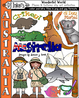 Australia Clip Art - Wonderful World Download