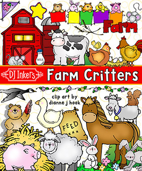 Farm Critters - Animal Clip Art Download