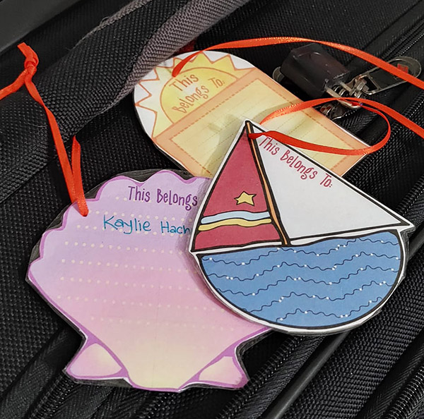 Summer Text Blocks Clip Art Borders, Notes and Labels