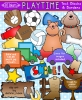 Playtime Text Blocks - Kids Borders, Notes and Labels Clip Art