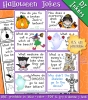 Printable Halloween joke cards for kids by DJ Inkers