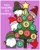 12 days of Christmas count-down with cute holiday gnome clip art by DJ Inkers