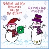 snowman joke and cute clip art by DJ Inkers