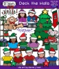 Jolly Holiday Christmas Clip Art Collection - 9 Set Bundle