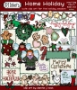 Jolly Holiday Christmas Clip Art Collection - 9 Set Bundle