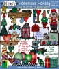 Jolly Holly Christmas Clip Art Collection