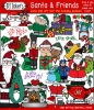 Jolly Holiday Christmas Clip Art Collection - 9 Set Bundle