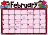 February clip art and calendar for kids by DJ Inkers