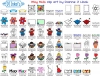 Cute springtime clip art for May, Graduation and Mother's Day for kids