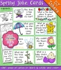 Printable Spring joke cards for kids by DJ Inkers