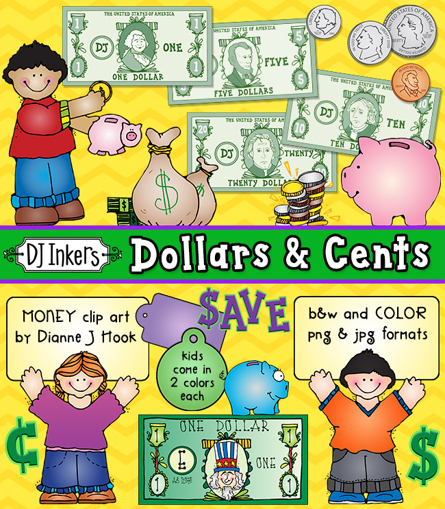 Dollars and Cents - Money Clip Art Download