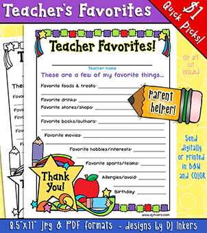 Teacher's Favorites - Parent Helper Download