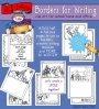 Borders for Writing Collection - 6 Download Bundle