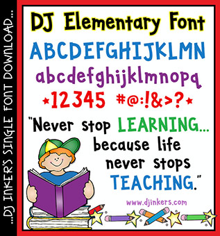 DJ Elementary Font Download