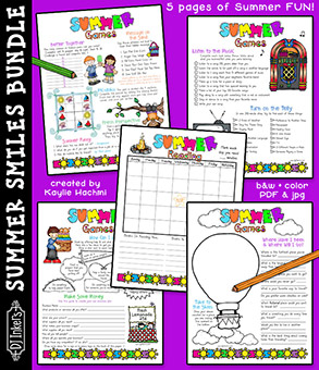 Summer Smiles Activity Bundle - Printable Fun for Kids Download