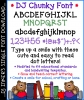 DJ Fonts for Pre-K - Preschool and Kindergarten Classroom Collection