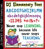 Font-astic Classroom Collection - 5 DJ Fonts for Teachers