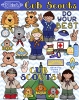 Cute Cub Scout clip art for kids by DJ Inkers