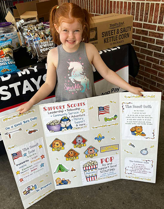 popcorn sales poster for cub scouts by DJ Inkers