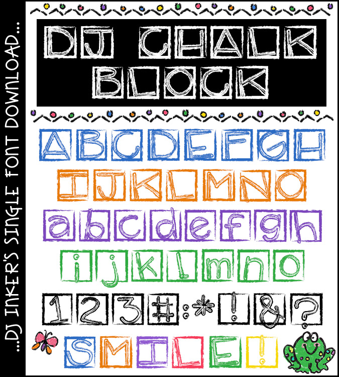 DJ Chalk Block Font Download