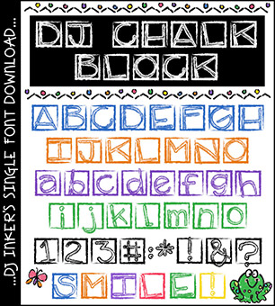 DJ Chalk Block Font Download