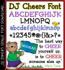 Cheers to a cute, bold, serif font with hand drawn lettering by DJ Inkers