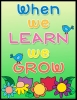 Let's Grow - Flower Clip Art and Cut-Out Kit - Customizable