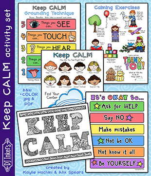 Keep Calm Activity Bundle and Printables for Kids