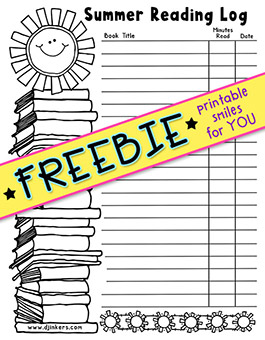 Summer Reading Log - Printable Freebie